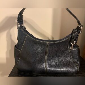 Fossil Black Leather Shoulder Bag